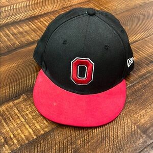 New Era Kids Black and Red Hat